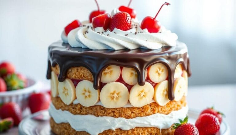banana split cake recipe